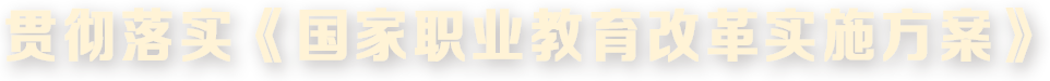 貫徹落實《國家職業(yè)教育改革實施方案》